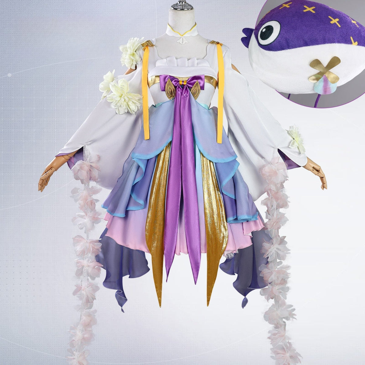 Game Honor of Kings Dolia Phantom Pearl Merfolk Cosplay Costumes