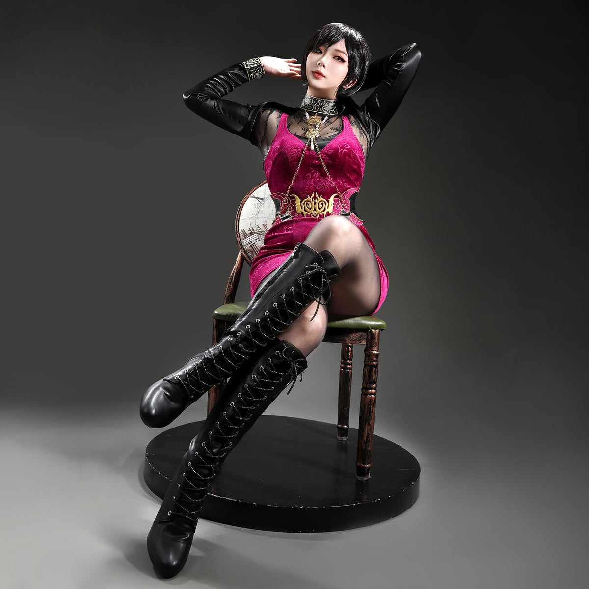 Resident Evil Requiem 30th Ada Wong Full Set Cosplay CostumesThemed Carnival Party Outfit
