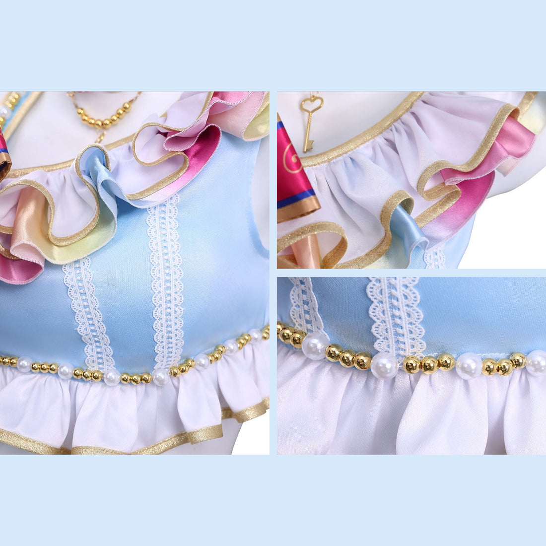 Star Activity Hoshimiya Ichigo Kiriya Aoi Cosplay Costume Cheerleading Team Lolita Dress