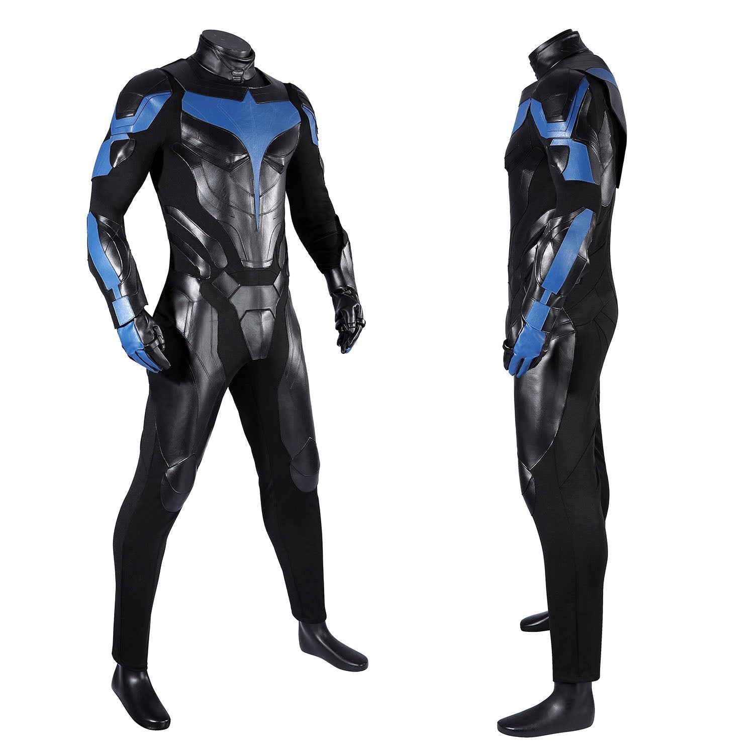 Titans Season 1 Nightwing Dick Grayson Battle Suit Male Cosplay CostumesThemed Carnival Party Outfit