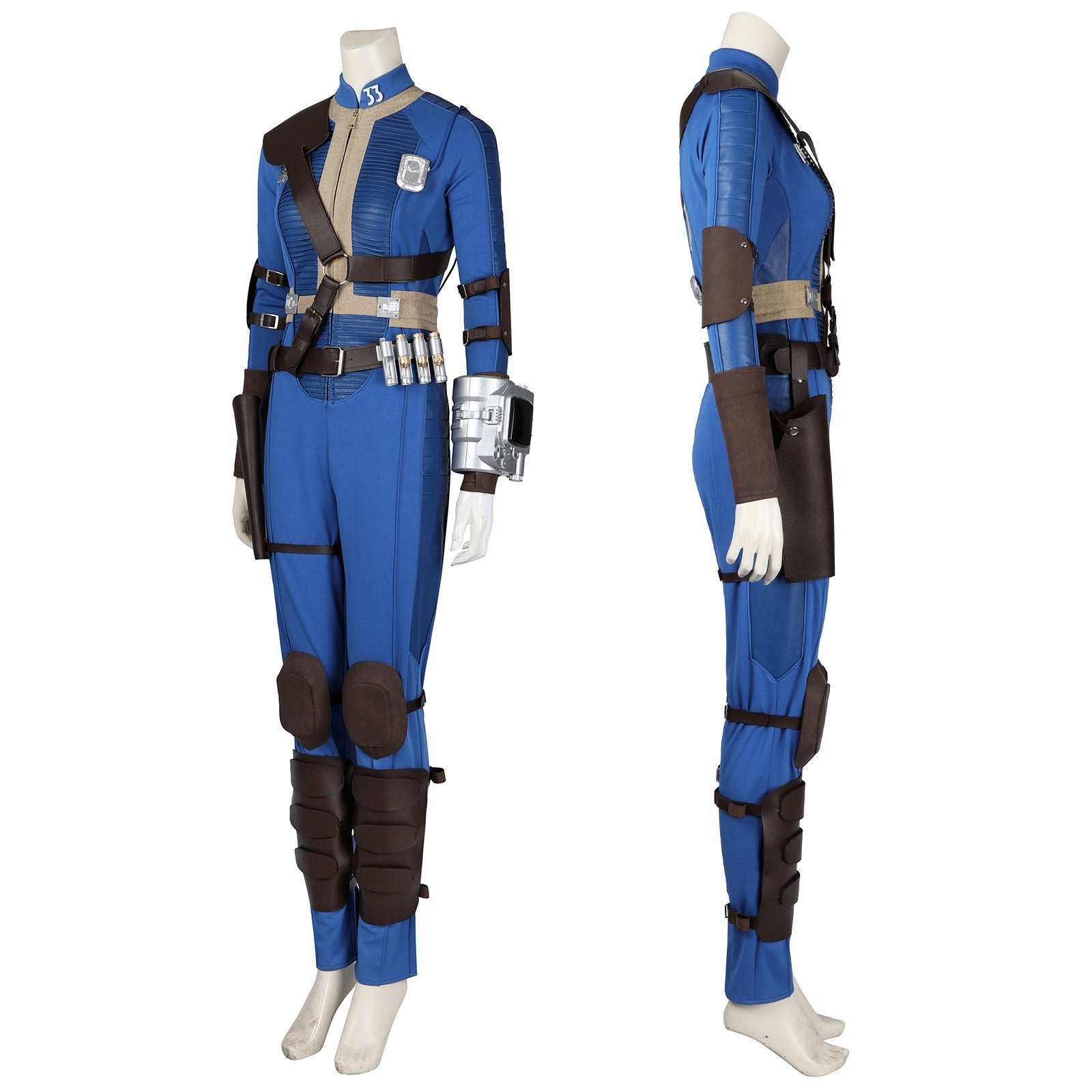 Movie Fallout Vault Season 1 Lucy #33 Female Uniform Full Set Cosplay CostumesThemed Carnival Party Outfit