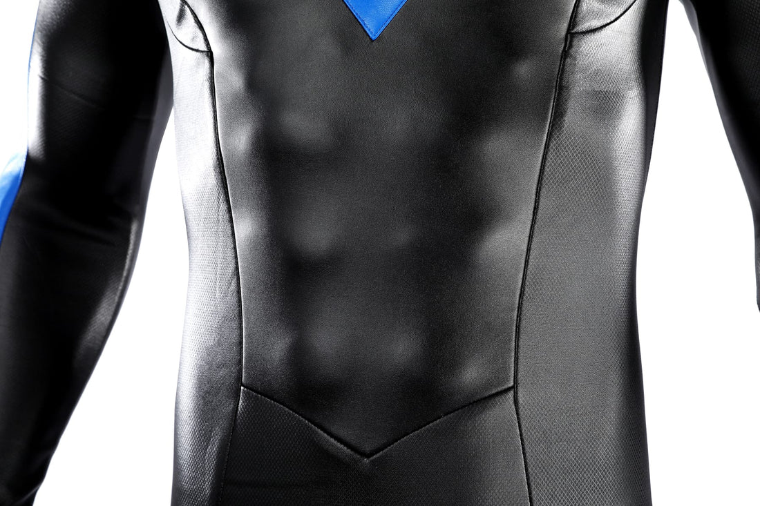 Nightwing Blue Battle Suit Top Level Movie Cosplay Costumes