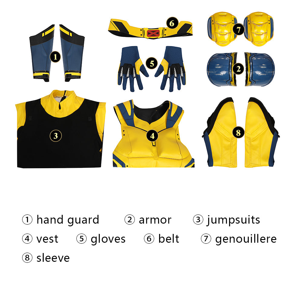 Deadpool 3 Wolverine Top Level Male Leather Cosplay CostumesThemed Carnival Party Outfit