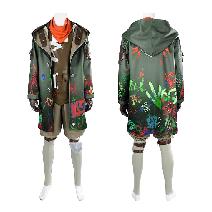 Arcane Season 2 Ekko Game LOL Full Set Top Cosplay CostumesThemed Carnival Party Outfit
