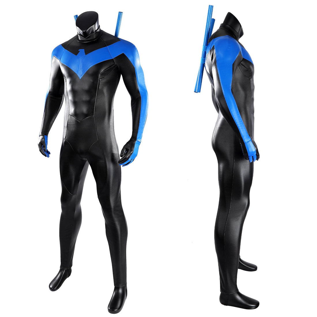 Nightwing Blue Battle Suit Top Level Movie Cosplay Costumes