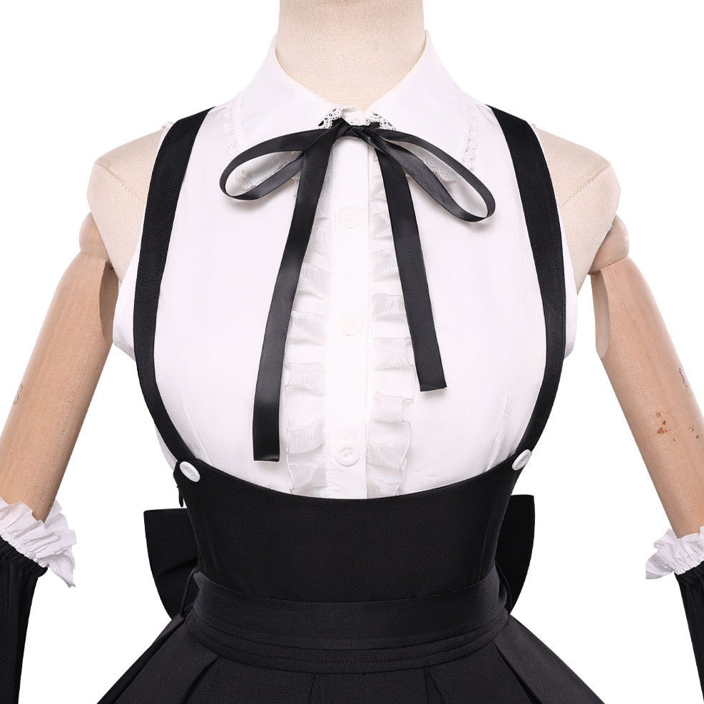 Project Songstress Live Streaming Show Cosplay Costumes HIgh School Gothic Girl Uniform Outfit