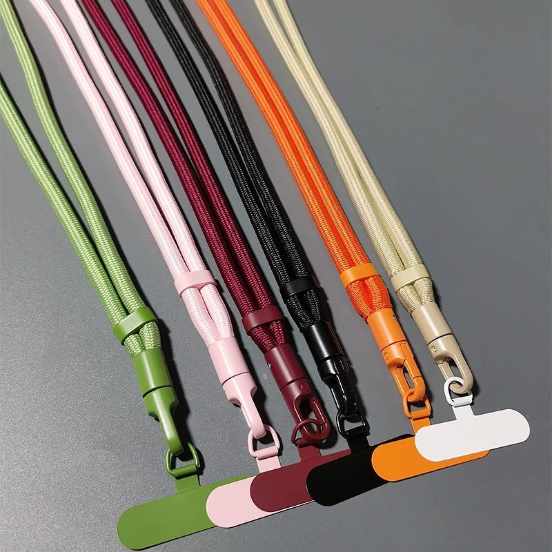Rotatable Buckle Crossbody Neck Phone Strap with Tether Tabs – Adjustable Wristlet & Hand Lanyard