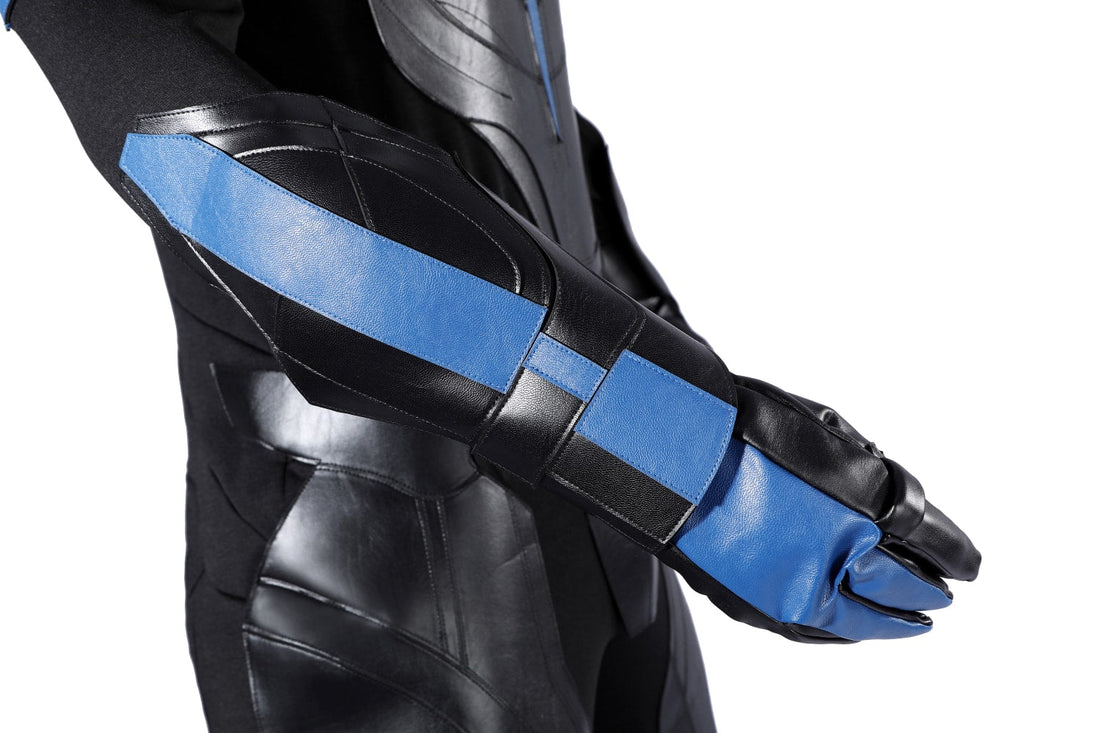 Titans Season 1 Nightwing Dick Grayson Battle Suit Male Cosplay CostumesThemed Carnival Party Outfit