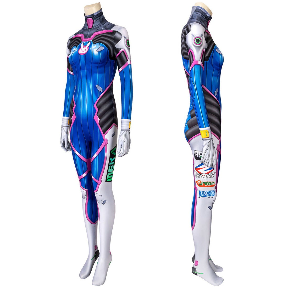 OW Overwatch D.Va Hana Song Female Jumpsuit Cosplay CostumesThemed Carnival Party Outfit
