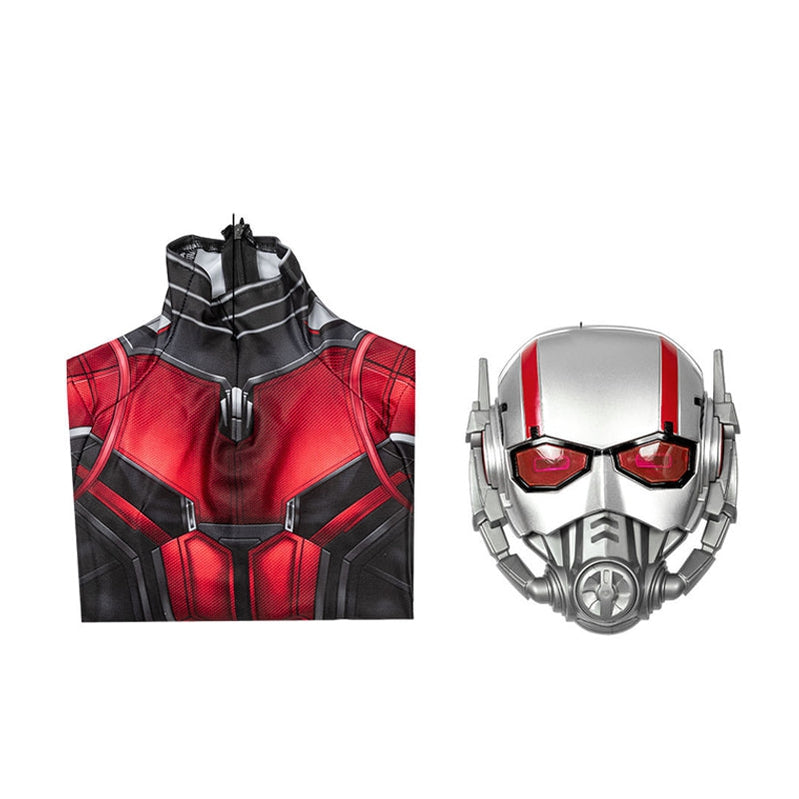 Movie Ant Man and the Wasp Ant-Man Jumpsuit Cosplay Costume for Child