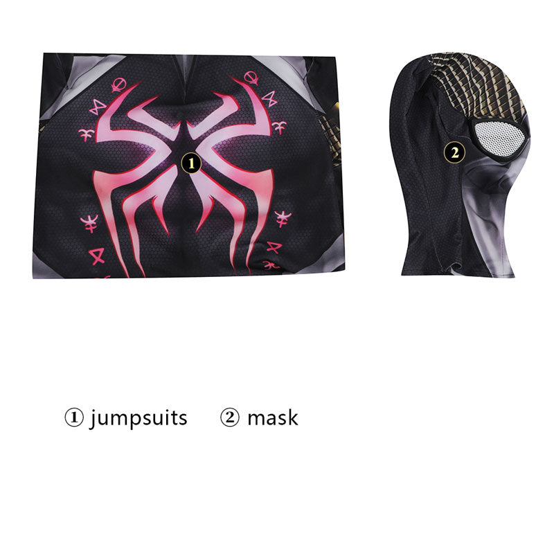 Midnight Suns Spider Man Jumpsuit Child Cosplay Costumes