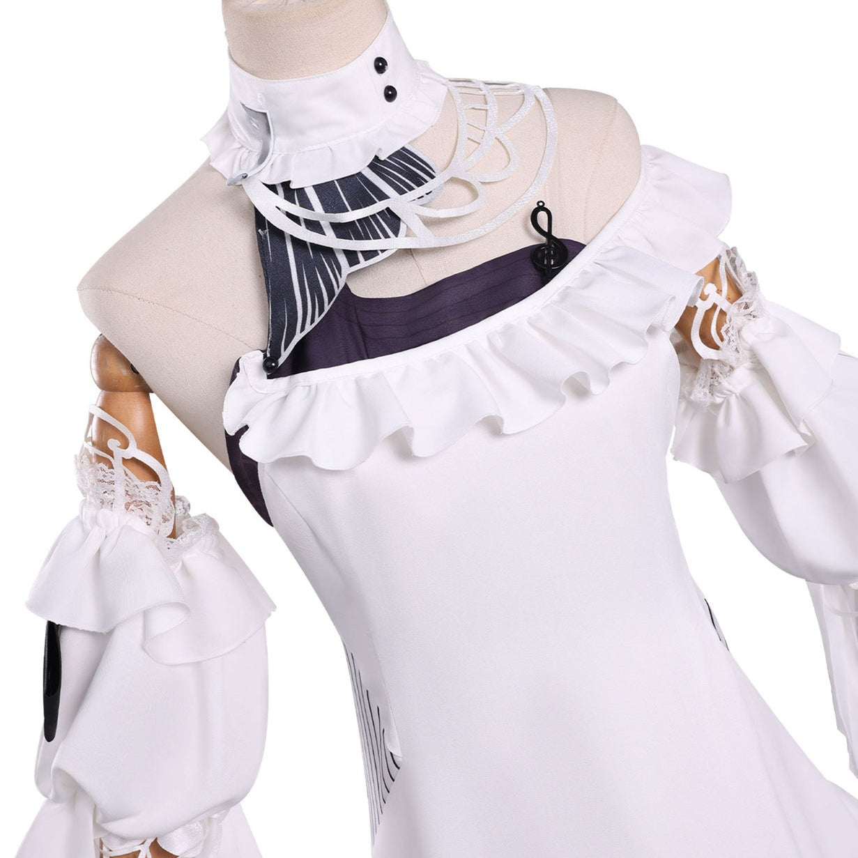 Wuthering Waves Phrolova White Moonlight Gown Cosplay Costumes