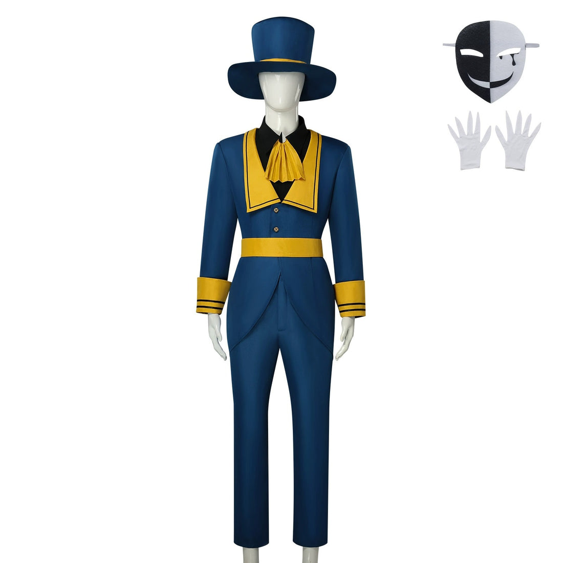 The Freak Circus Ticket Taker Joker Cosplay Costumes Halloween Clown Carnival Party Outfit