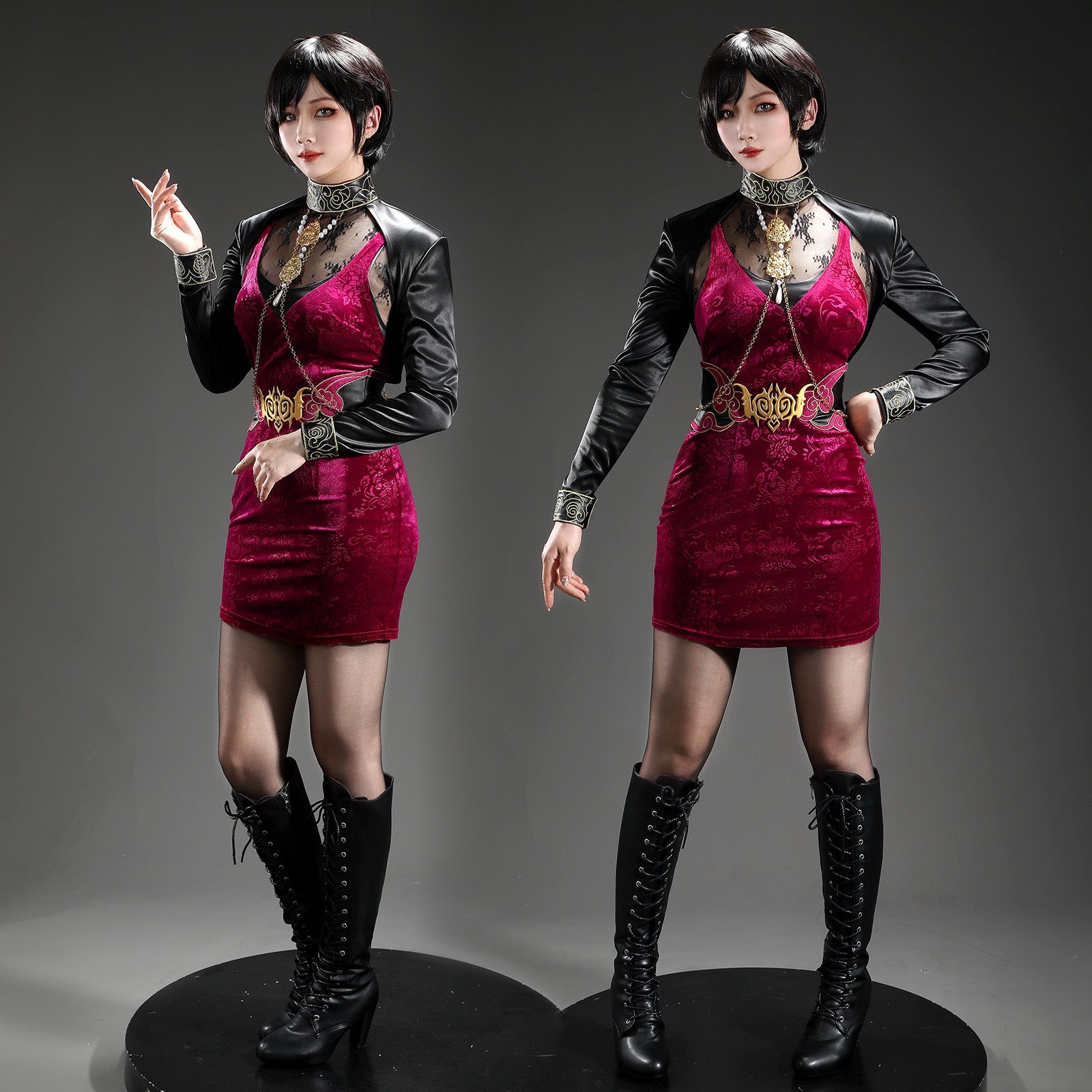 Resident Evil Requiem 30th Ada Wong Full Set Cosplay CostumesThemed Carnival Party Outfit