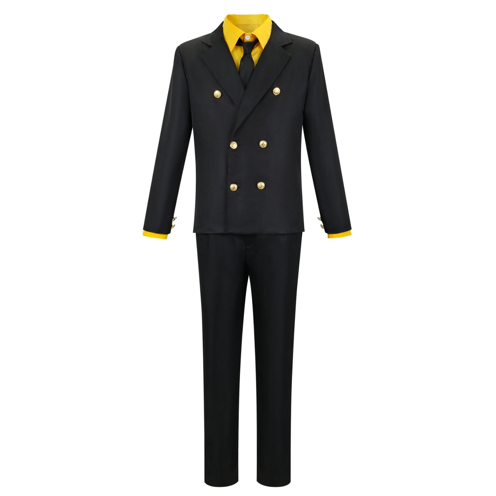 Navigation Sanji Cosplay Costume Blue Yellow Uniform One Piece Halloween Outfit for Men