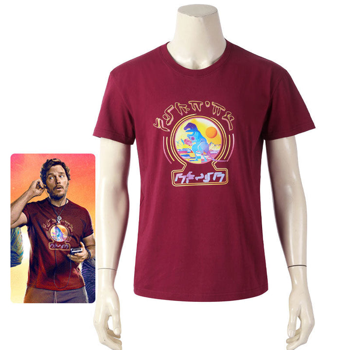 Guardians of the Galaxy 3 Star Lord Peter Quill T-Shirt Cosplay CostumesThemed Carnival Party Outfit