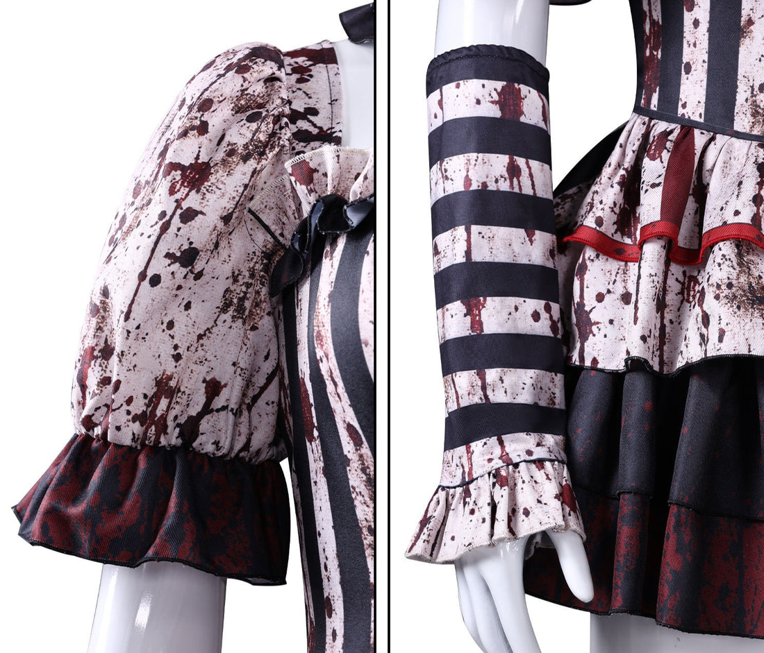 Killer Terrifier Clown Bloodstained Premium Edition Cosplay Costume Halloween Party Joker Outfit