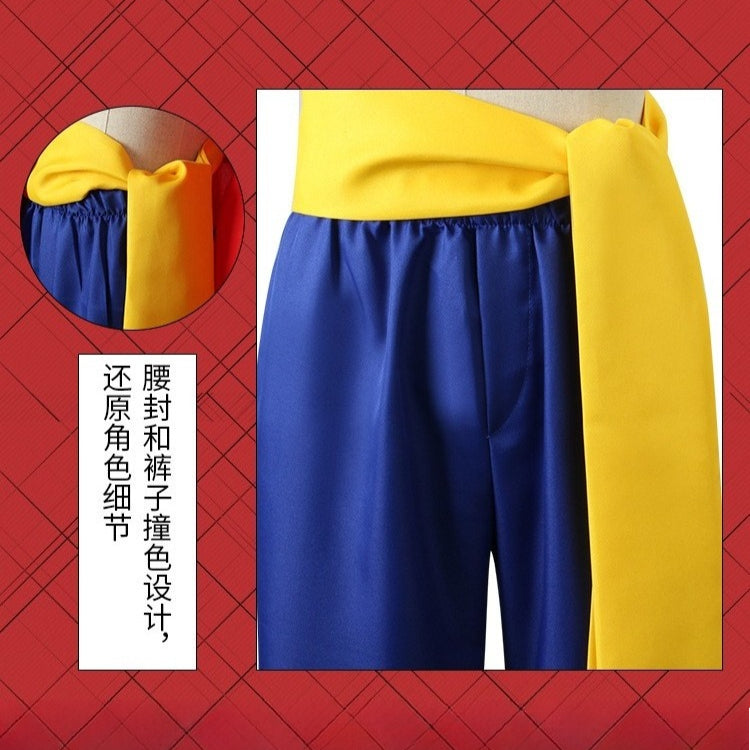 Anime Navigation Monkey D. Luffy Red Shirt Fullset One Piece Cosplay Costumes