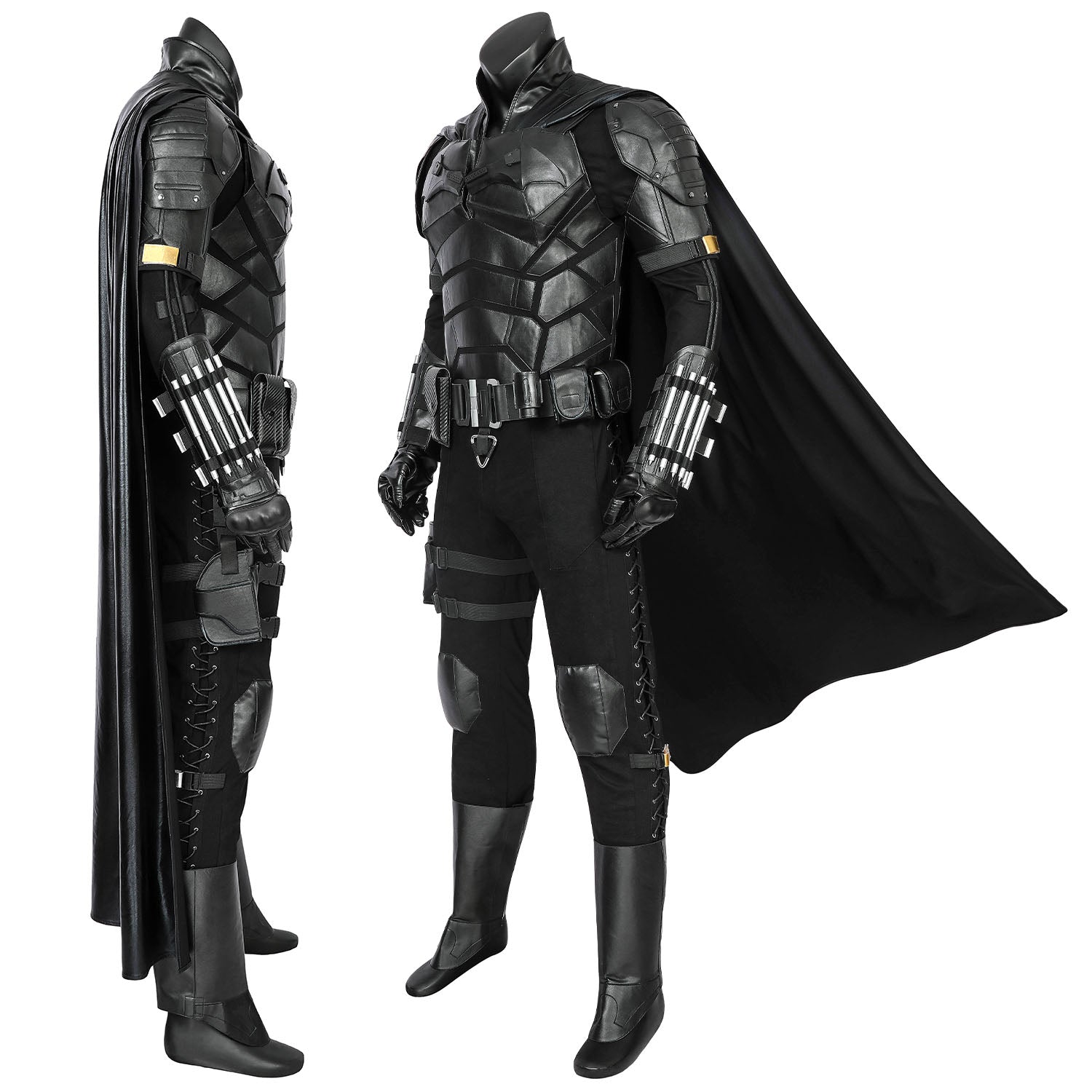 The Batman 2022 Movie Bruce Wayne Robert Pattinson Male Cosplay CostumesThemed Carnival Party Outfit