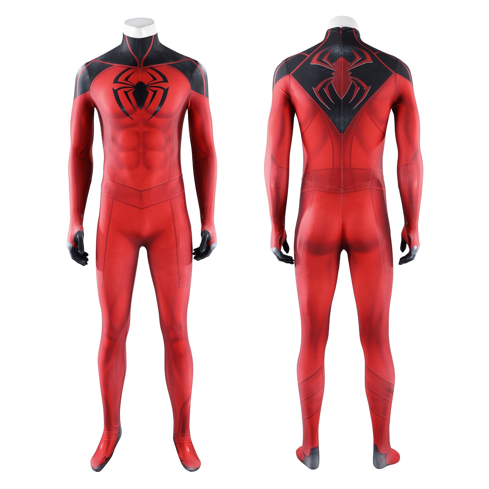 Spider-Man Scarlet Spider Cosplay Costumes Halloween Red Jumpsuit for Themed Party OutfitThemed Carnival Party Outfit