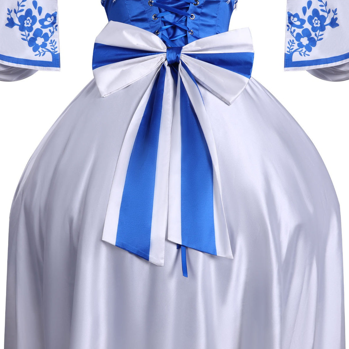 Identity V Perfumer Vera Nair Blue Floral Dress Cosplay Costumes