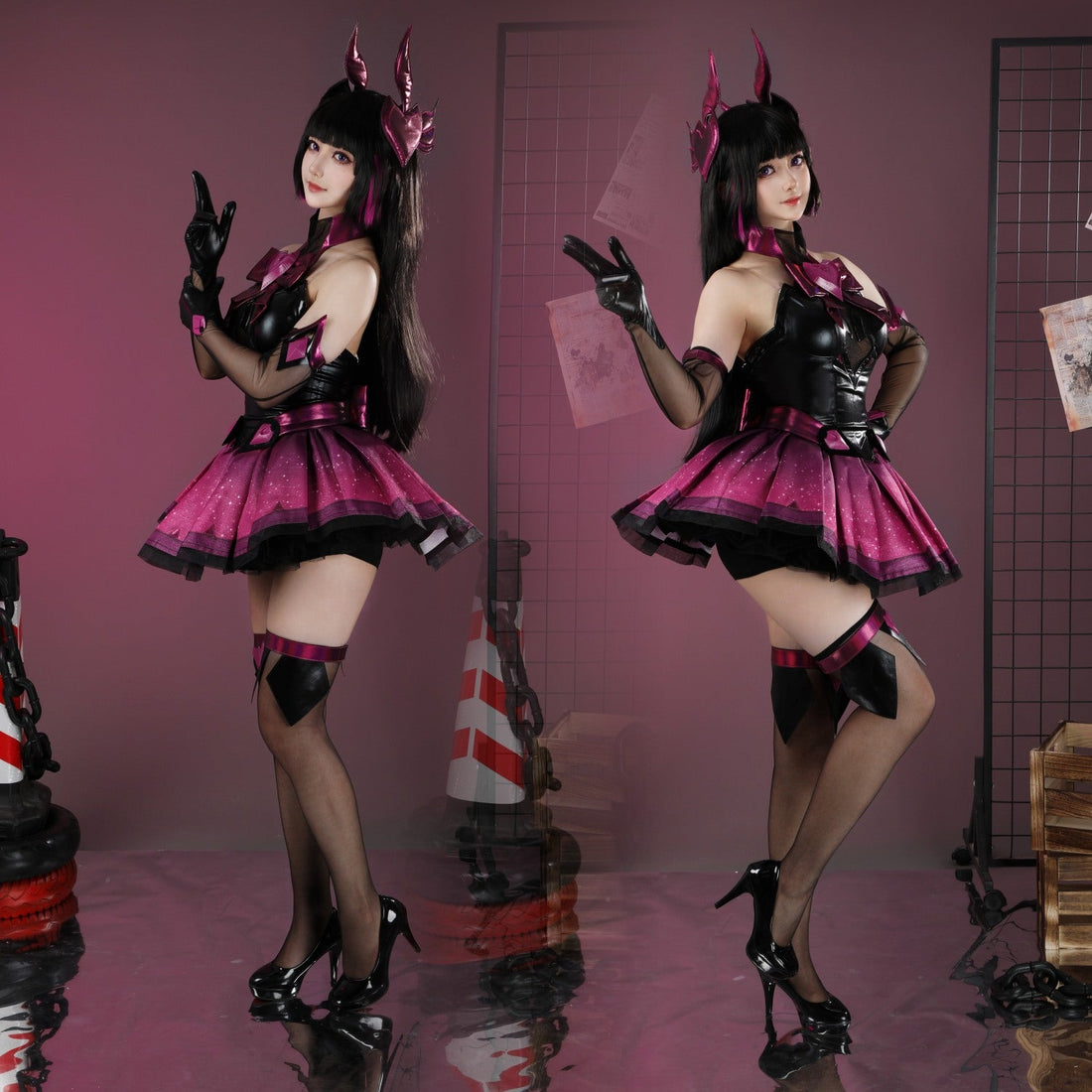 Overwatch 2 Magical Girl DVA Full Set Top Cosplay CostumesThemed Carnival Party Outfit