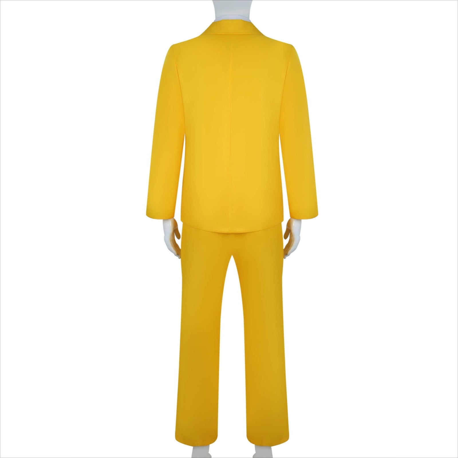 Beetle Juice Shrunken Head Bob Yellow Suit Halloween Cosplay Costumes