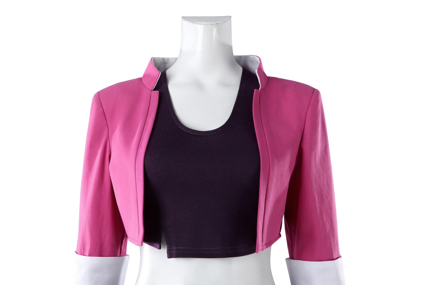 Dispatch Invisigal Pink Jacket and Jeans Outfit Cosplay Costumes