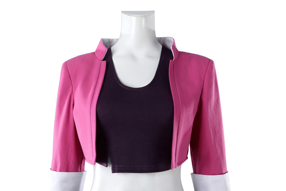 Dispatch Invisigal Pink Jacket and Jeans Outfit Cosplay Costumes