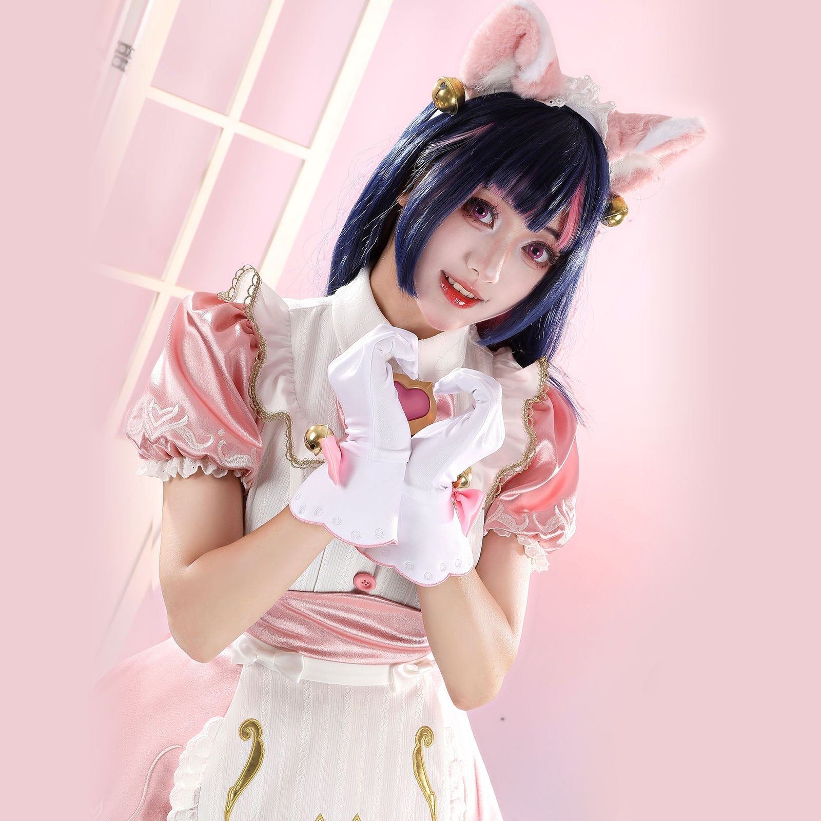 Overwatch Kiriko Kamori Cat Maid Cosplay Costumes Women's Lolita Dress Themed Carnival OutfitsThemed Carnival Party Outfit