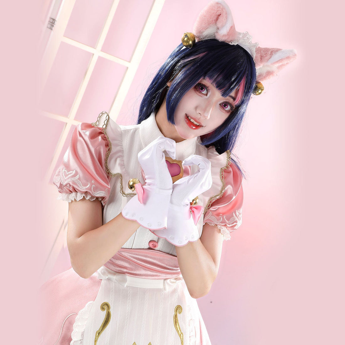 Overwatch Kiriko Kamori Cat Maid Cosplay Costumes Women's Lolita Dress Themed Carnival OutfitsThemed Carnival Party Outfit