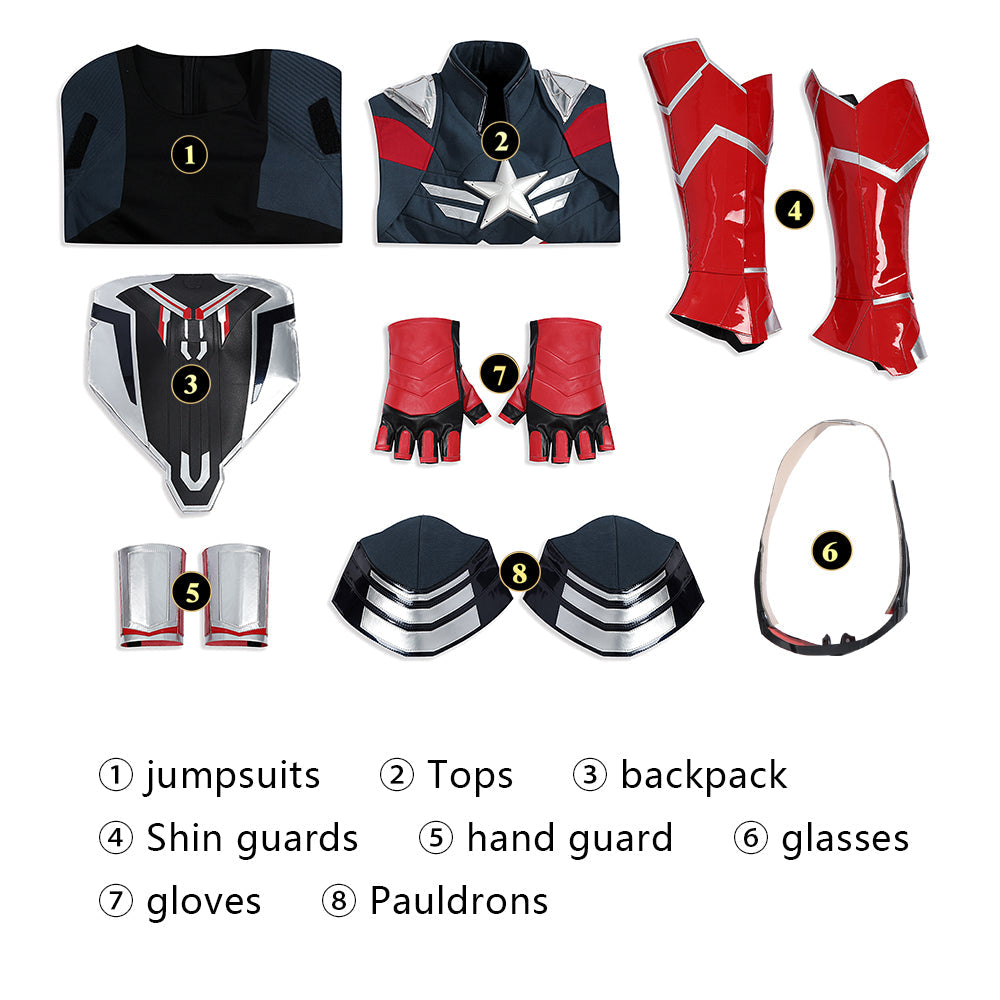 Captain America 4 Brave New World Full Set Top Level Cosplay CostumesThemed Carnival Party Outfit