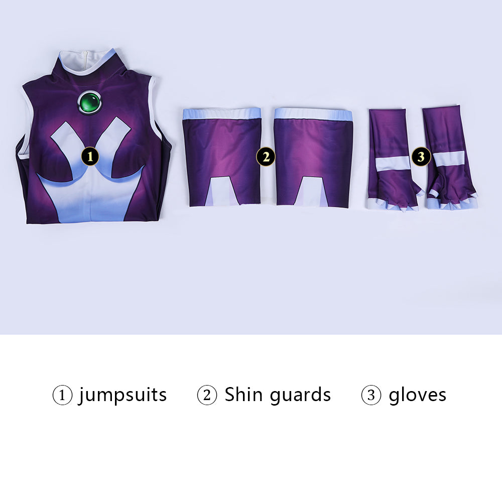 Teen Titans Starfire Super Sons Cosplay Costumes Female Jumpsuit for Halloween Carnival PartyThemed Carnival Party Outfit