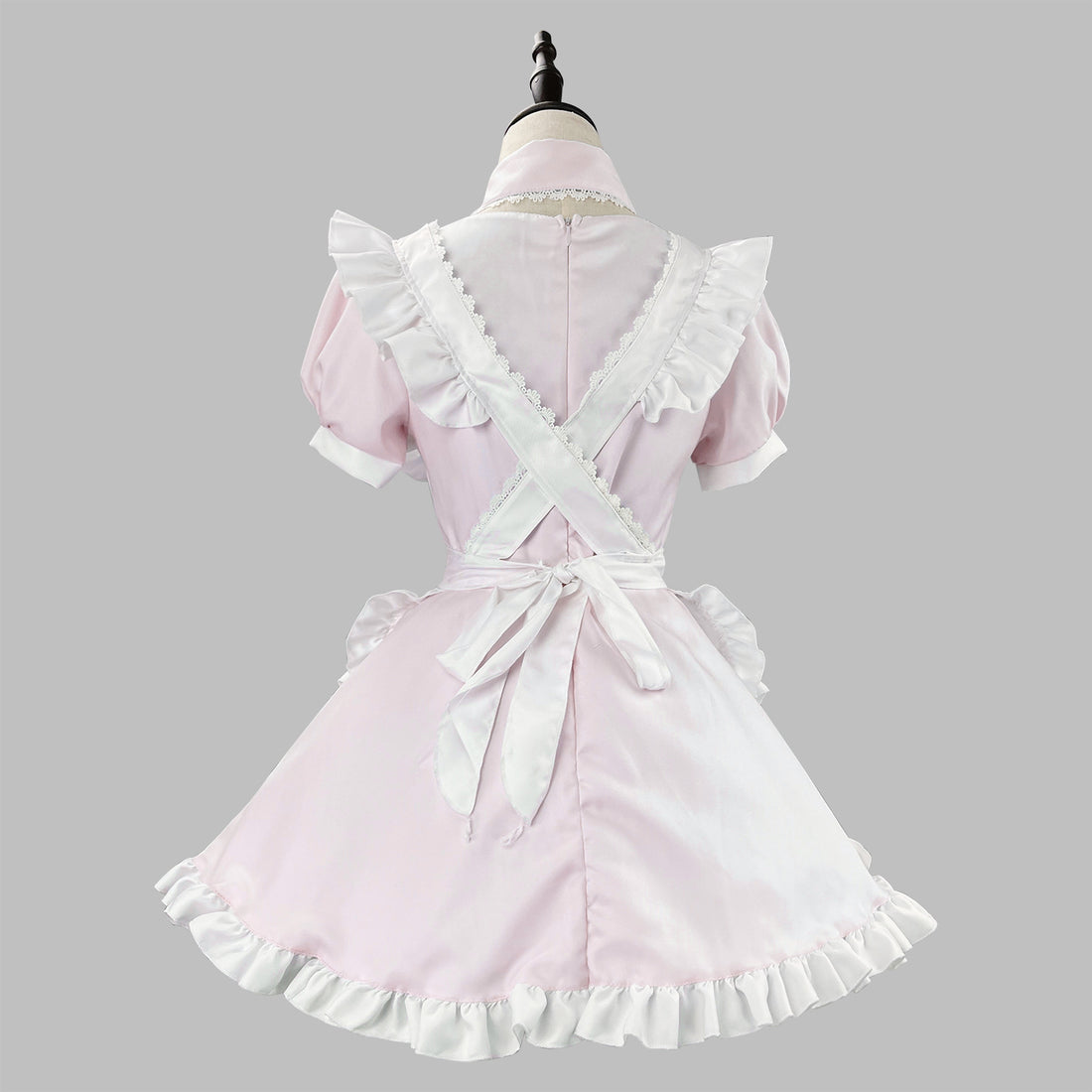 Light Color Angel Maid Outfit Cosplay Streamer Dress Costume