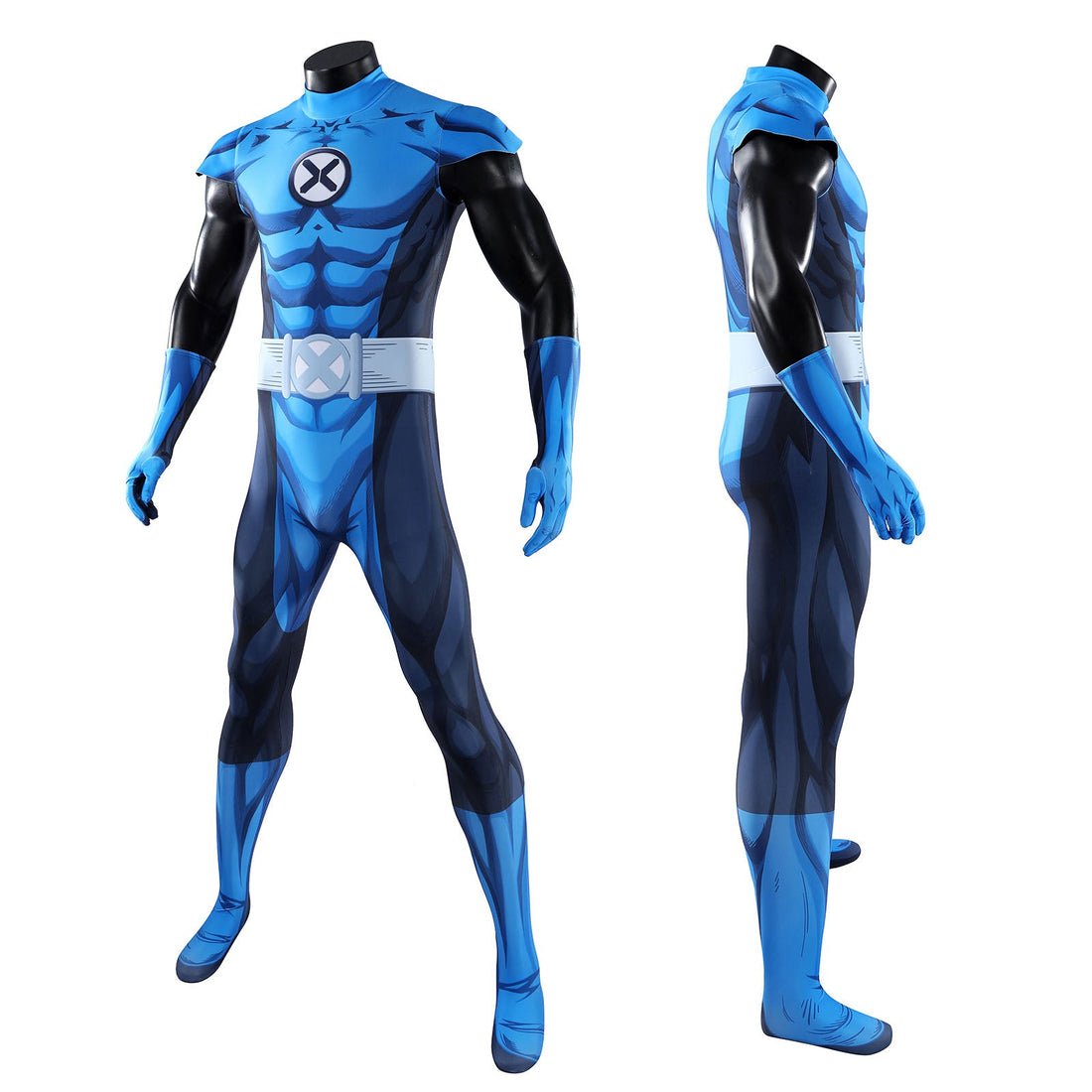 Fantastic Four Wolverine Cosplay Costumes Halloween Blue Jumpsuit for Themed Party OutfitThemed Carnival Party Outfit