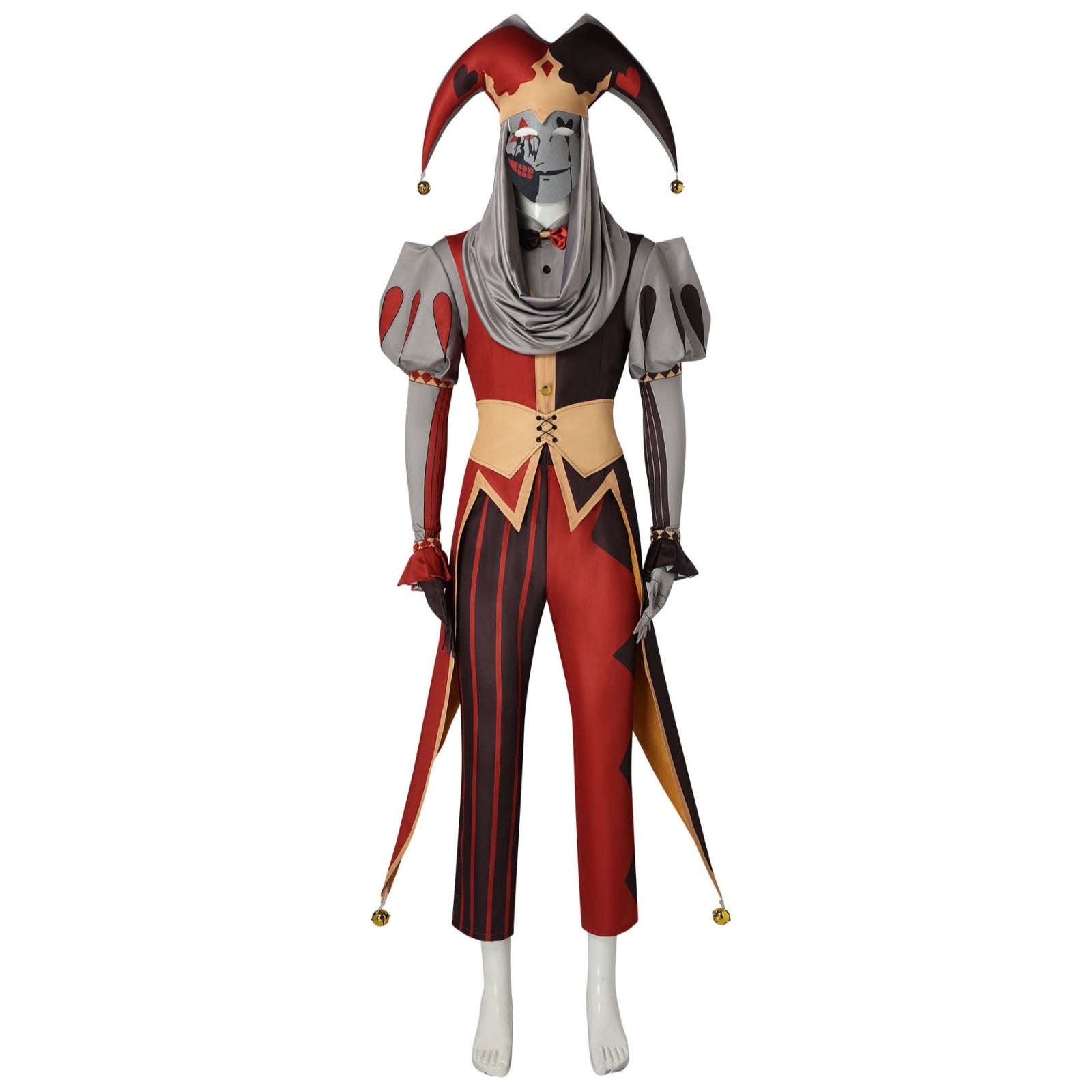 Game Kingdom of Marionettes Jester Jestyn Cosplay Costumes Halloween Party Clown Outfit