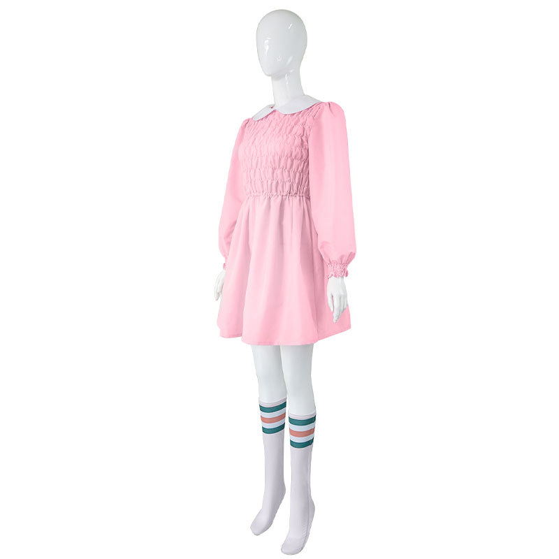 Stranger Things Season Eleven 11 Dress Cosplay Costumes