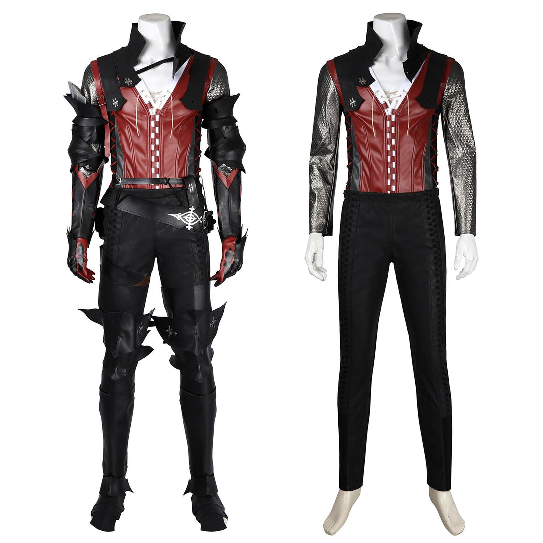 FF16 Final Fantasy XVI Clive Rosfield Male Leather Cosplay CostumesThemed Carnival Party Outfit