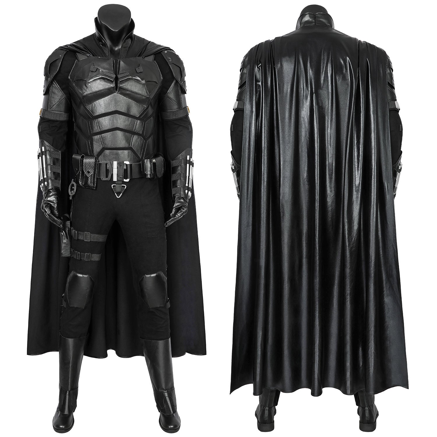 The Batman 2022 Movie Bruce Wayne Robert Pattinson Male Cosplay CostumesThemed Carnival Party Outfit