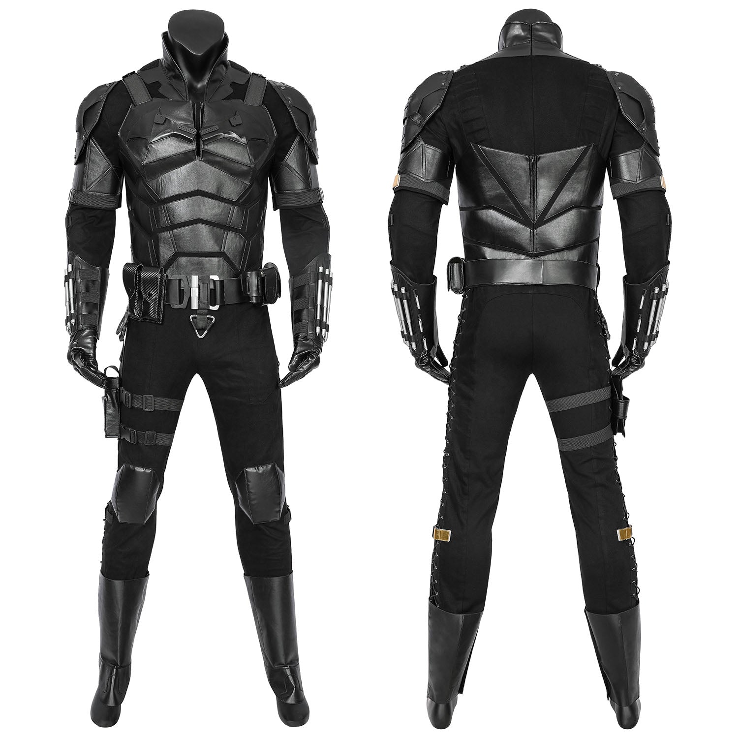 The Batman 2022 Movie Bruce Wayne Robert Pattinson Male Cosplay CostumesThemed Carnival Party Outfit