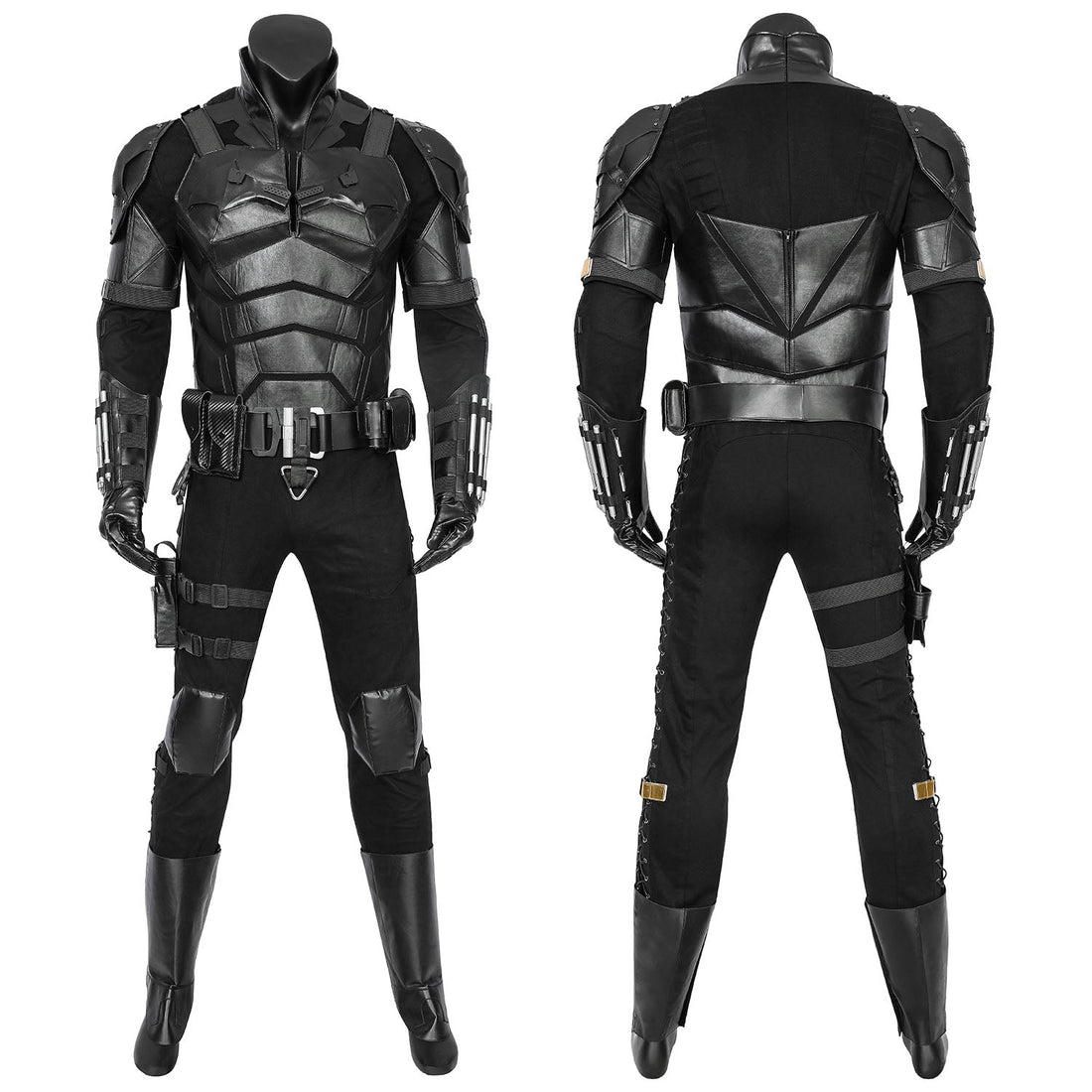 The Batman 2022 Movie Bruce Wayne Robert Pattinson Male Cosplay CostumesThemed Carnival Party Outfit