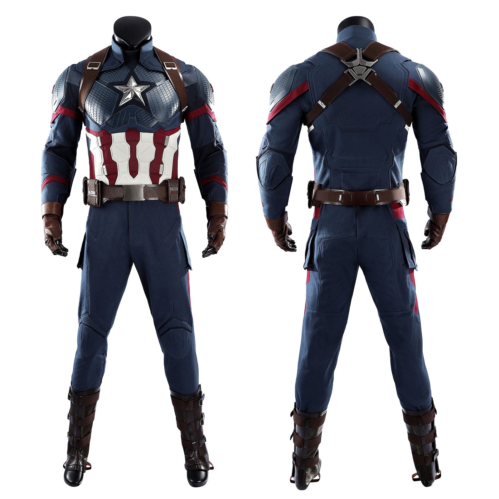 Avengers: Endgame Captain America Steve Rogers Pro Cosplay CostumesThemed Carnival Party Outfit