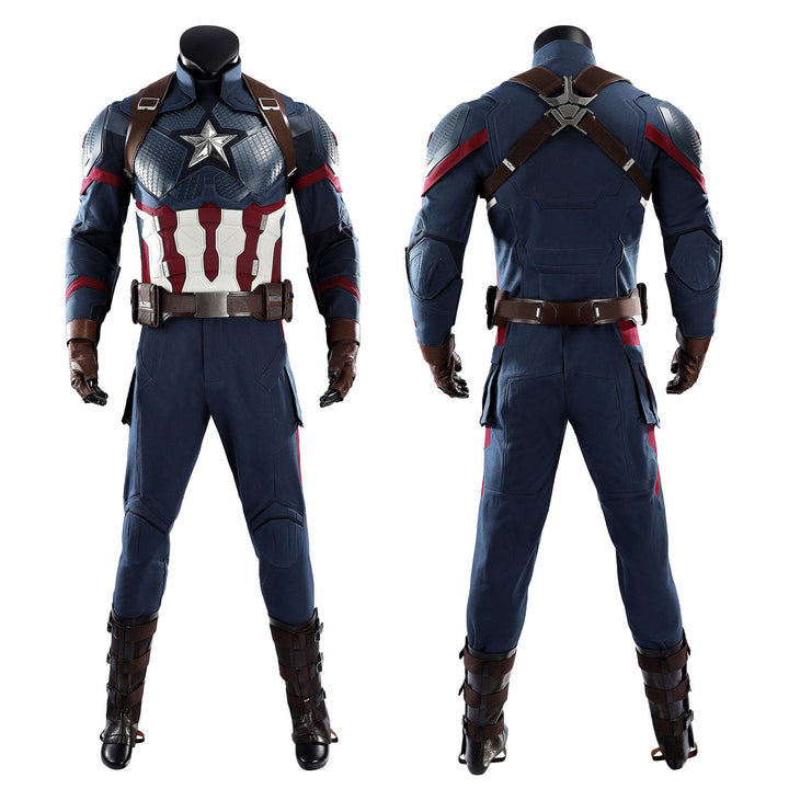 Avengers: Endgame Captain America Steve Rogers Pro Cosplay CostumesThemed Carnival Party Outfit