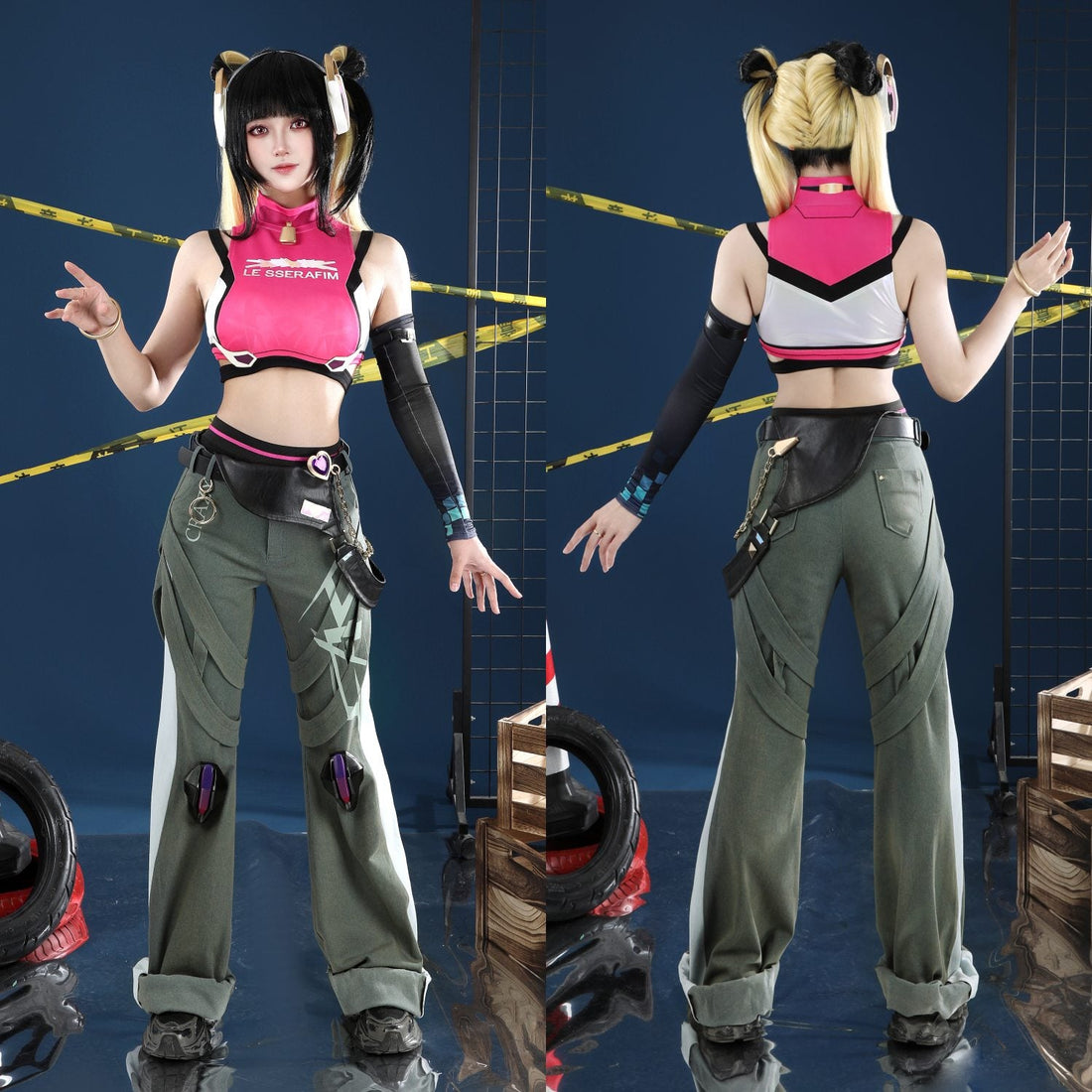Overwatch 2 Juno X LE SSERAFIM FEARLESS Female Cosplay CostumesThemed Carnival Party Outfit
