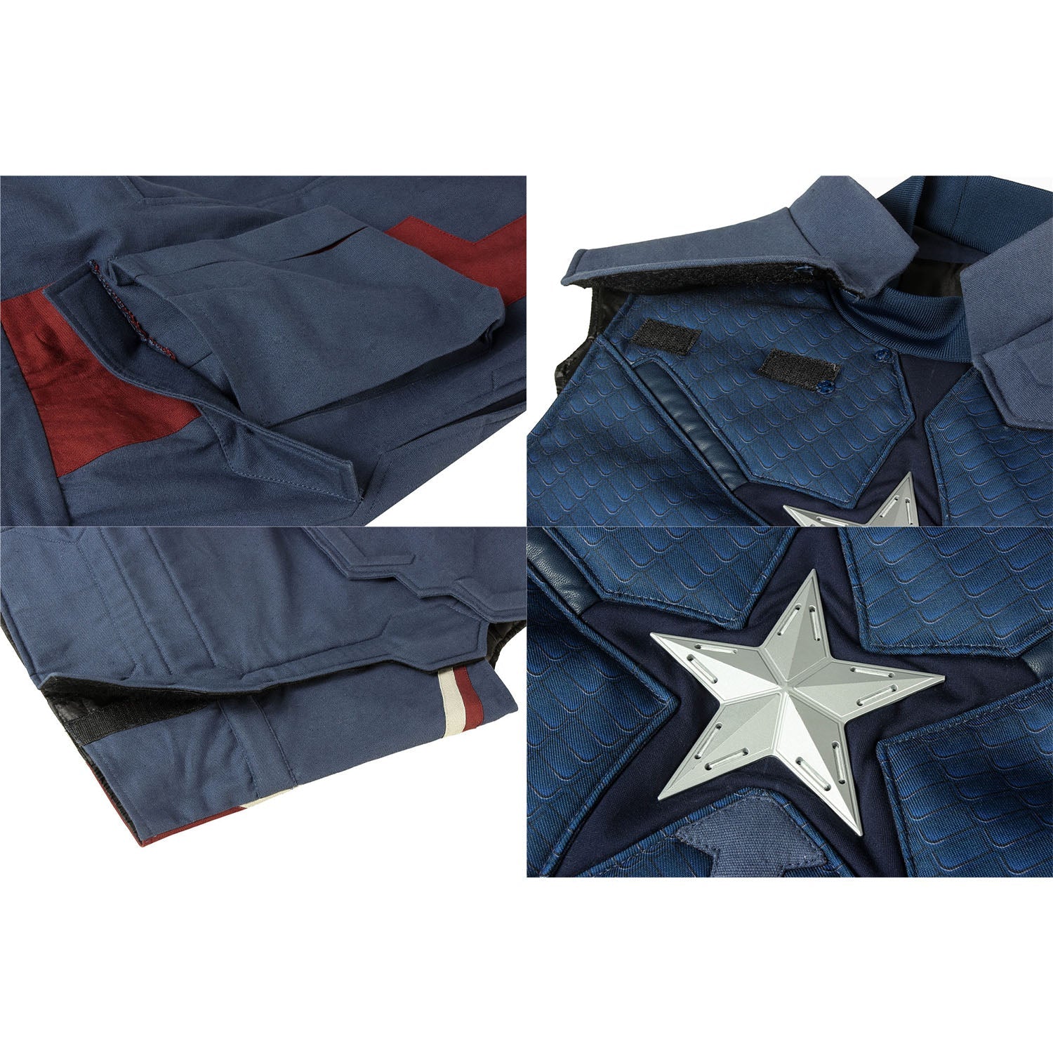 Avengers 4 Endgame Captain America Steve Rogers Male Fullset Cosplay CostumesThemed Carnival Party Outfit