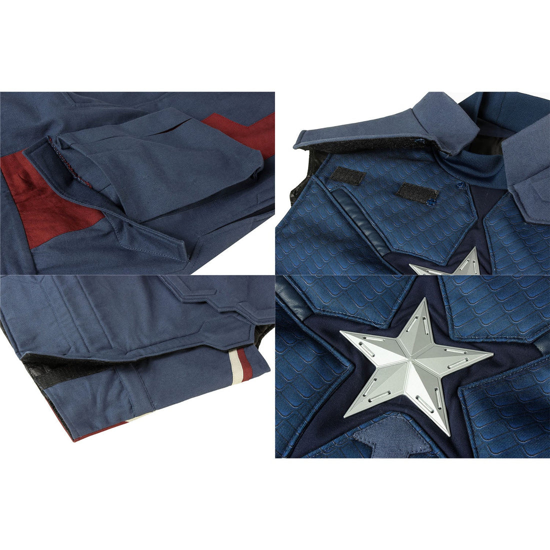 Avengers 4 Endgame Captain America Steve Rogers Male Fullset Cosplay CostumesThemed Carnival Party Outfit