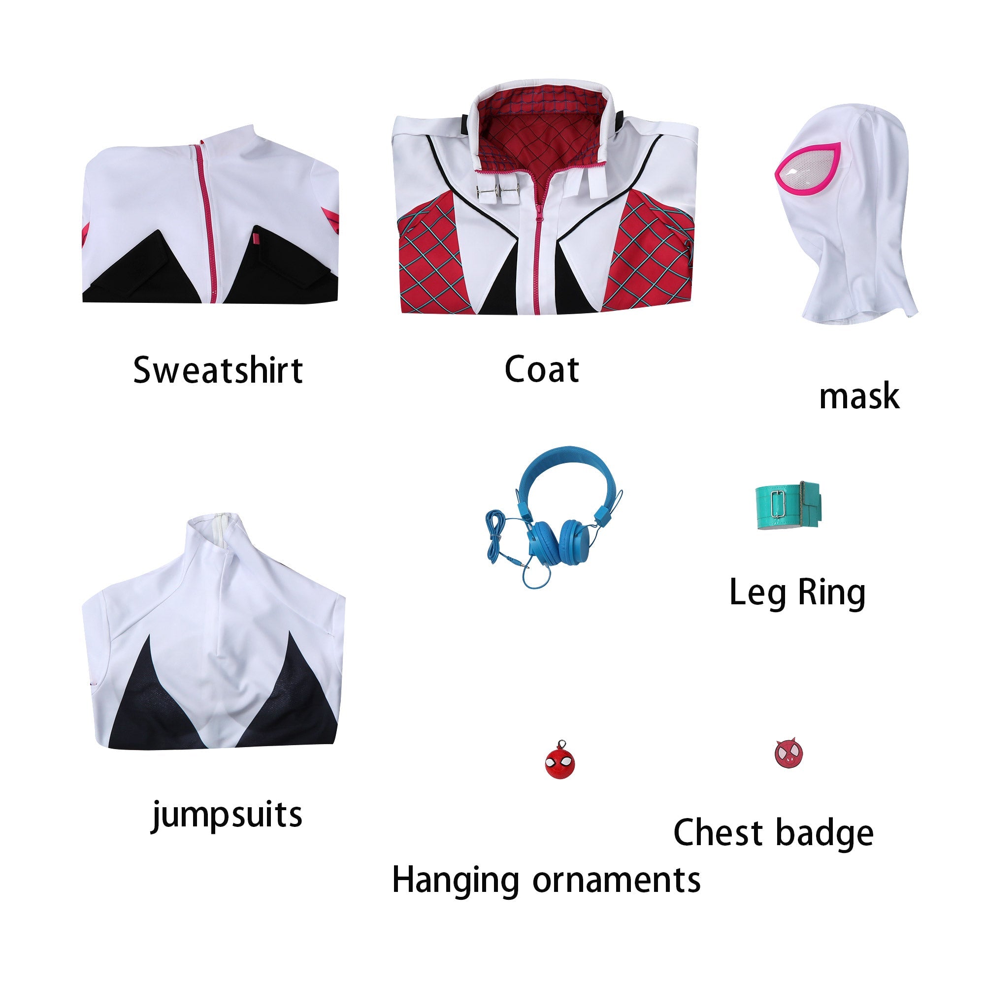 AlI-New Spider-Gwen The Ghost-Spider Spider-Man Cosplay Costumes