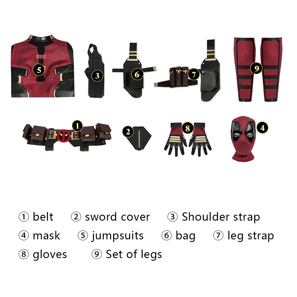 Deadpool 3 Transsexual Wade Wilson Female Deadpool Cosplay CostumesThemed Carnival Party Outfit