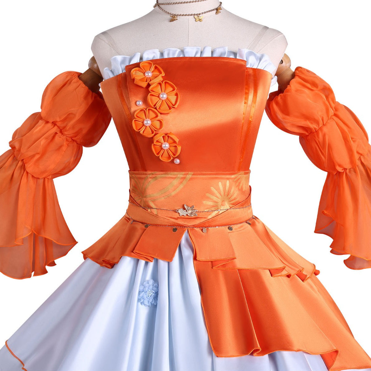 Genshin Impact Yoimiya Resplendent Feast Gown Full Set Cosplay Costumes