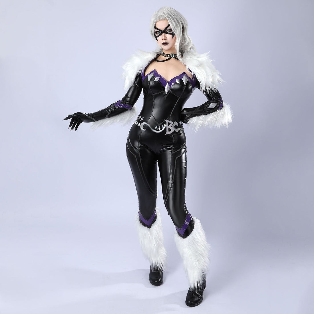 Marvel Rivals Black Cat Felicia Hardy Halloween Outfit Cosplay CostumesThemed Carnival Party Outfit